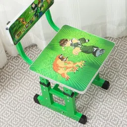 pnasgl Kids study Table & Chair with Adjustable Height Engineered Wood Study Table image 2