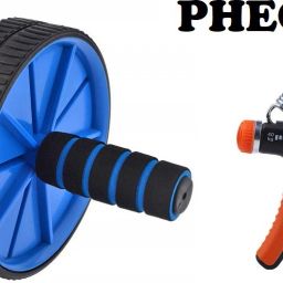 Fitness Combo Of Ab Wheel With Hand Gripper Fitness Accessory Kit Kit-image-44