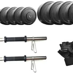 8 kg 8 Kg Rubber Dumbbell Set Home Gym Combo-11