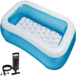 5 FEET BATH TUB CUM RECTANGULAR POOL WITH AIR PUMP Inflatable Swimming Pool-47