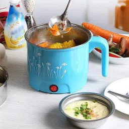 Electric Skillet Noodles Rice Cooker Thermal Insulation Cooking Pot 002 Rice Cooker, Egg Roll Maker, Egg Boiler-image-5