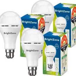 Pack of 3-Fast Charging 12W Emergency Rechargeable Bulb 4 hrs Bulb Emergency Light-picture-2