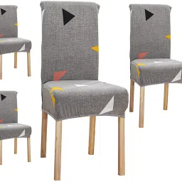 Polyester Abstract 1 Seater Chair Cover-image-4
