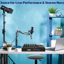 krown Complete Audio Mixing Solution: USB, Bluetooth, TF Card & Multi-Mode Analog Sound Mixer image 2
