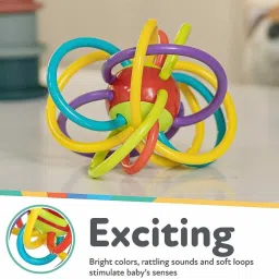 Sensory Baby Teether Tube Ball Loopi Toy Sensory Teething Toys for Babies Rattle Rattle-picture-23