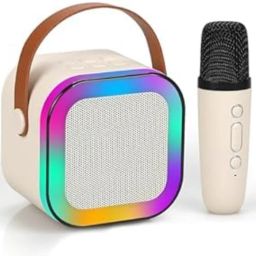 Mini Karaoke Speaker with Wireless Microphone | Portable Bluetooth Speaker-9
