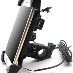 Waterproof 360 Degree Bike Mount for Bike/Scooty All Mobiles with USB Charger Bike Mobile Holder-picture-20