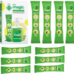 Magic powder to Liquid handwash 10×9gm pouch Hand Wash-image-82