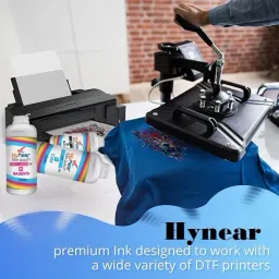 HYNEAR High Quality DTF Pigment Ink 1ltr. For A Cyan Ink Bottle image 5