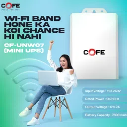 COFE CF-UNW07 UPS Battery Power Backup Upto 8 Hours | 3 x 2600 mAh Power Backup for Router image 3