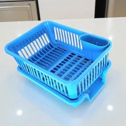 Dish Drainer Kitchen Rack Multipurpose kitchen rack for househlod-1 Plastic-image-96