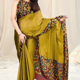 Printed, Floral Print Daily Wear Chiffon, Georgette Saree-image-46