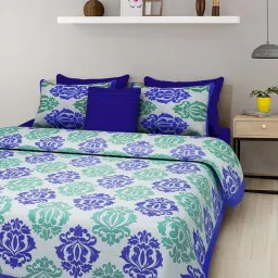 141 TC Cotton Queen Jaipuri Prints Flat Bedsheet-image-72