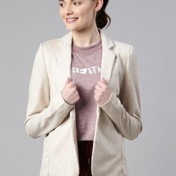 enamor Women Solid Single Breasted Casual Blazer-picture-41