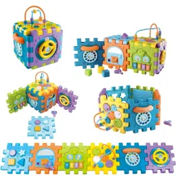 6in1 Learning Activity Cube Educational & Learning Activity Toy Including Blocks-image-5