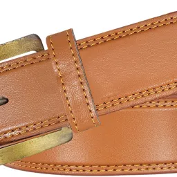 Men Evening, Party, Formal, Casual Orange Artificial Leather Belt-image-80