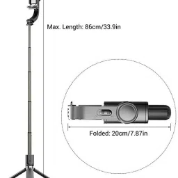 hybite Gimbal Stabilizer for Smartphones Multifunction Automatic Rotation Easy shooting Tripod Kit image 4