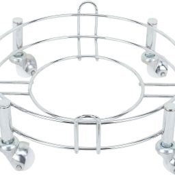 Utensil Kitchen Rack Premium Heavy Stainless Steel Gas Trolley/LPG Cylinder Stand Trolley with Wheels Steel-image-58