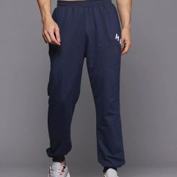 Men Solid Blue Track Pants-image-32