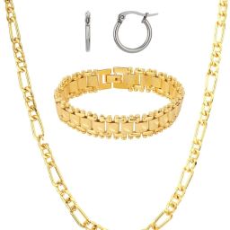 Metal Gold-plated Gold, Silver Jewel Set-image-23