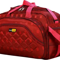 45 L Strolley Duffel Bag - 45 L Strolley Duffel Bag - Waterproof LightweightTravel Duffel Bag with Two Wheels (Red) - Red - Regular Capacity For Men & Women - Red - Regular Capacity-image-39