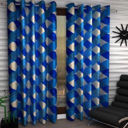 213 cm (7 ft) Polyester Semi Transparent Door Curtain (Pack Of 2)-image-29