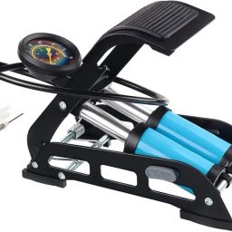 Foot Pump Air Inflator 160 PSI Double Cylinder Portable Foot Pump Car, Bicycle Pump-image-43