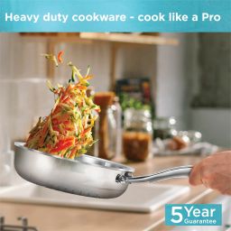 hawkins Pro Frying Pan (PSF18S) Fry Pan 18 cm diameter with Lid 0.6 L capacity image 2
