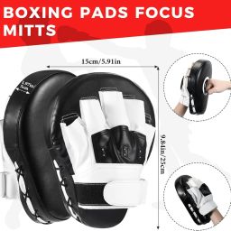 Adjutable wrist Boxing Pads Kickpads for MMA - Maya Thigh Kickpad Curved Focus Pad-image-72