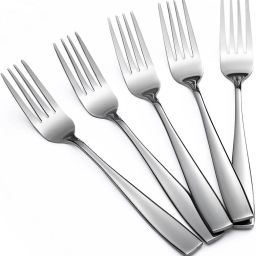 pgd Premium Forks Set Mirror Polished Long Handle Stainless Steel Dessert Fork, Dinner Fork, Fruit Fork, Salad Fork, Spork Set image 2