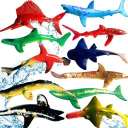 Aquatic Fish Toys for Kids Boys and Girls Set of 12PC Ocean Sea Animal Toys-image-32