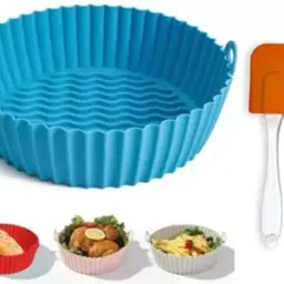 Airfryer Tray Blue with Oil Brush Tray-image-82