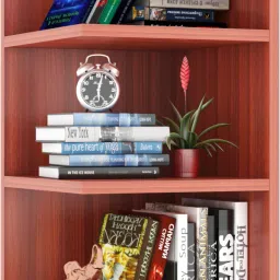 Free Standing and Wall Mounted Shelves Engineered Wood Open Book Shelf-5
