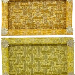 Set of 2 Gift Packing Tray Decorative Tray for Diwali Gift Tray-10