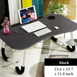 kiyan enterprise Foldable multipurpose Table Wood Portable Laptop Table image 3