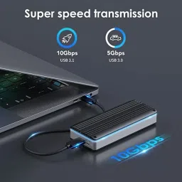 Tobo M.2 NVME SSD ENCLOSURE ADATER USB 3.1 SSD Adapter with Indicator SSD TD-942HS 3 inch SSD ENCLOSURE. image 2