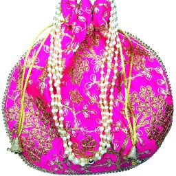 Women Pink Potli-image-86
