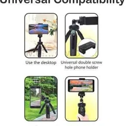 JANROCK Mini Tripod with Universal Mobile Attachment Extendable Upto 28cm Single Gimbal for Camera image 5