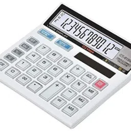 Financial and Business Office Calculator with Large LCD Display Calculator with Large LCD Display and Acrylic Protected Mirror Buttons(White) FinancialCalculator-4
