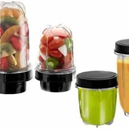 rotomix Powerfull Bullet Jars Combo Set for Mixer Grinder 2 Jars (530 ML, 350 ML) Mixer Juicer Jar image 3