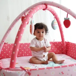 Baby Play Gym | 4 Detachable Toys, | Bunny-image-63