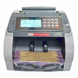 AKS AUTOMATION OVAL LITE Currency Counter with Fake Note Detection & Semi Value Mode Note Counting Machine image 2