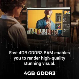 D25 Zeb GT730 4GD3, Powered by NVIDIA, GDDR3 Graphics Memory with 64 bit GDDR3 4 GB NVIDIA Chipset 64 bit 1333 MHz Graphics Card image 5