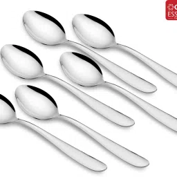 Classic Essentials - Sigma 6 Piece Stainless Steel Table Spoon Set, Silver Stainless Steel Cutlery Set-image-12