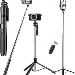 Monrix Aluminum Selfie Stick with Tripod Stand Tripod Bluetooth Selfie Stick-image-6