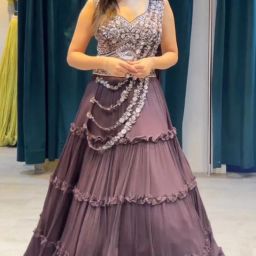Embroidered Stitched Lehenga Choli-image-60