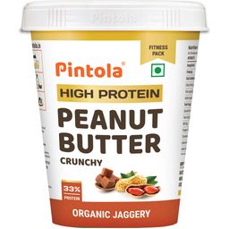 Pintola High Protein Peanut Butter,  0.510 kg  Organic Jaggery Crunchy -image-72