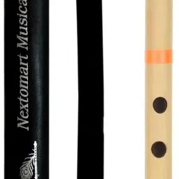 Musical Flutes Regular A Tune 6 Hole Bamboo Flute Size 16 Inch Bansuri with Bag Cover (English Note) Bamboo Flute-image-23