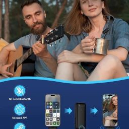 BfsTeckt Dual Mic Noise Reduction with Type-C Android & iPhone (One to Two)Mic System Camera Microphone image 3
