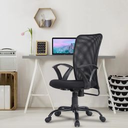 Fabric Office Adjustable Arm Chair-image-62